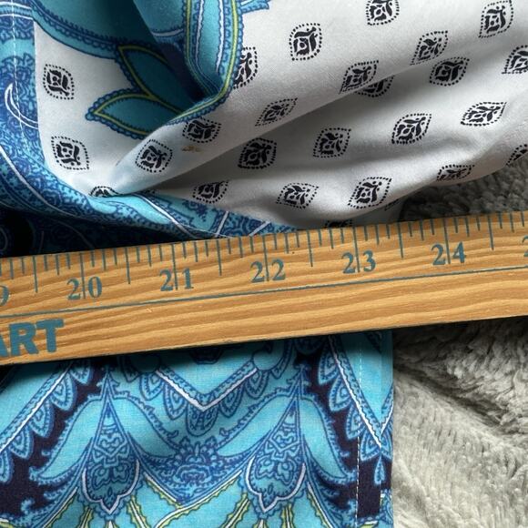 Chico’s No Iron Paisley Mirror Shirt Women’s Size XL 3 Button Front Colorful - Picture 10 of 11